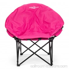 Lucky Bums Moon Camp Kids Adult Indoor Outdoor Comfort Lightweight Durable Chair with Carrying Case, Pink, Large 568935385
